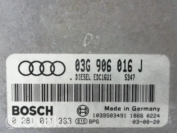 Audi A3 S3 8L Moottorin ohjainlaite/moduuli 03G906016J