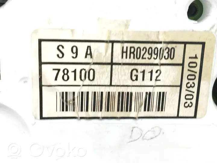 Honda CR-V Licznik / Prędkościomierz 78100G112