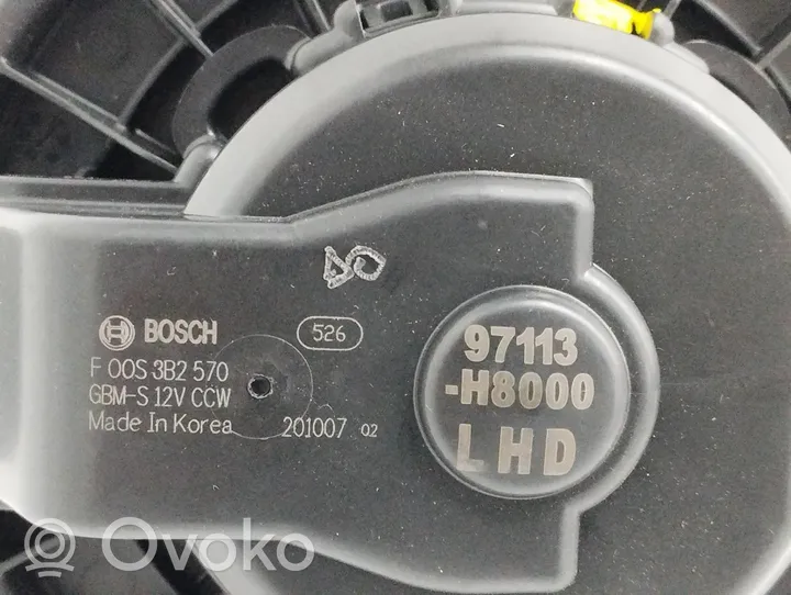 Hyundai Kona I Sisälämmityksen ilmastoinnin korin kotelo 97113H8000