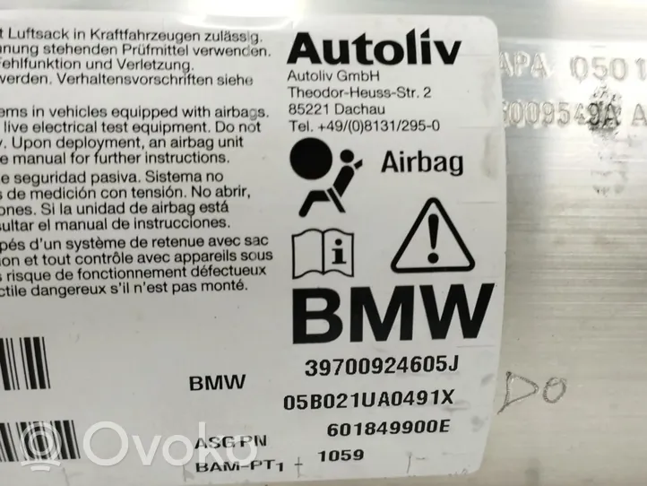 BMW 6 E63 E64 Airbag de passager 39700924605J