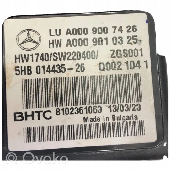 Mercedes-Benz E W213 Ilmastoinnin ohjainlaite/moduuli A0009007426