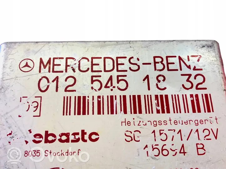 Mercedes-Benz S W140 Unité de commande chauffage Webasto 0125451832