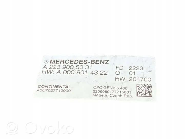 Mercedes-Benz S W223 Module de contrôle de boîte de vitesses ECU A2239005031