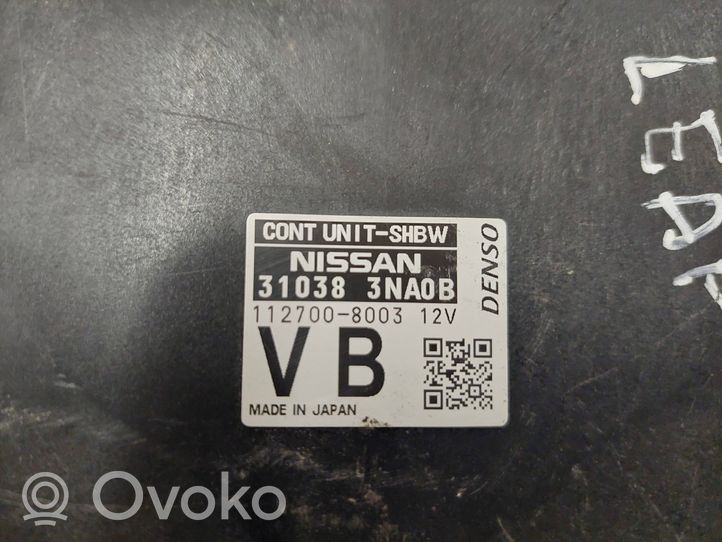 Nissan Leaf I (ZE0) Module de contrôle de boîte de vitesses ECU 310383NA0B