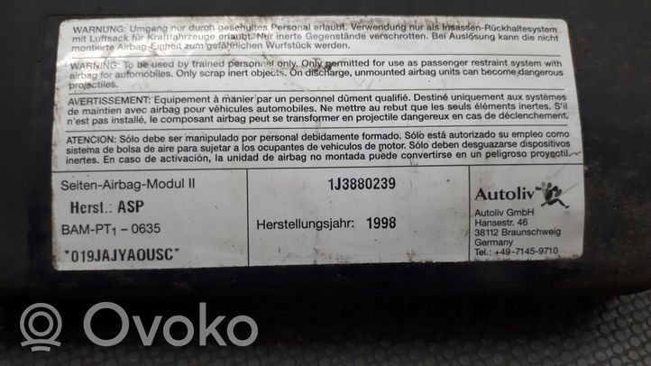 Volkswagen New Beetle Poduszka powietrzna Airbag fotela 1J3880239