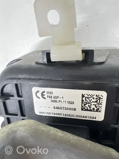 Renault Zoe Poduszka powietrzna Airbag pasażera 646073300B