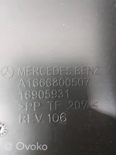 Mercedes-Benz ML W166 Kojelaudan alempi verhoilu A1666800507