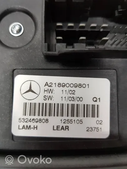 Mercedes-Benz CLS C218 X218 Moduł poziomowanie świateł Xenon A2189009801