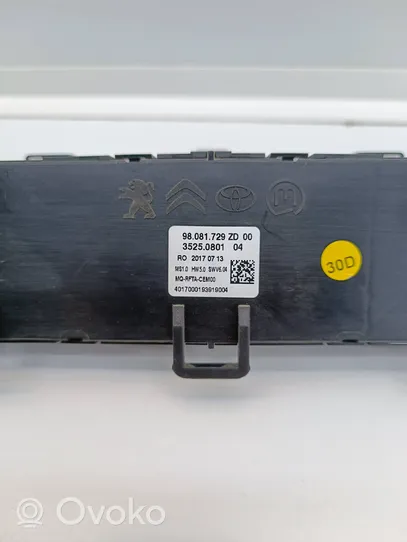 Citroen Jumpy Climate control unit 98081729ZD