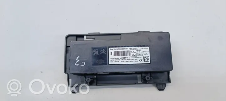 Citroen C3 Bluetooth control unit module 9831611580