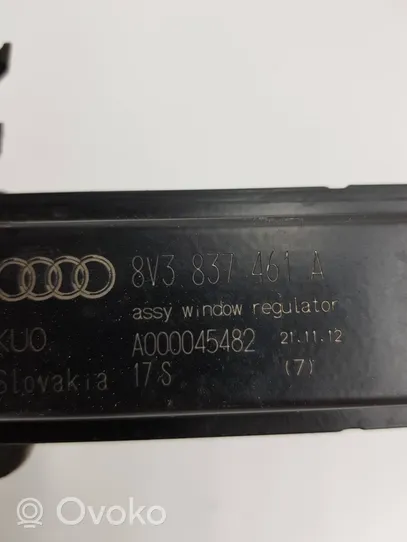 Audi A3 S3 8V Elektryczny podnośnik szyby drzwi 8V3837461A