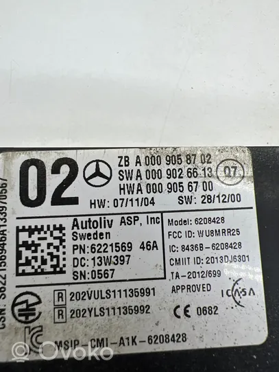 Mercedes-Benz S W222 Blind spot control module A0009058702