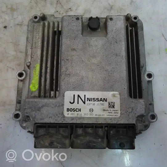 Nissan X-Trail T31 Centralina/modulo motore ECU 0281014326