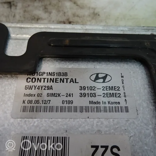 Hyundai Elantra Unité de commande, module ECU de moteur 39102-2EME2