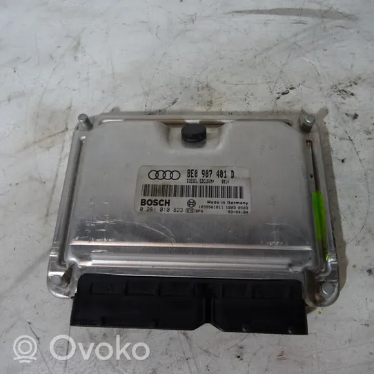 Audi A4 S4 B6 8E 8H Unité de commande, module ECU de moteur 8E0907401D