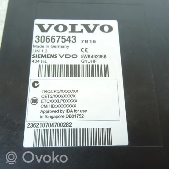 Volvo S80 Moottorin ohjainlaite/moduuli 30667543