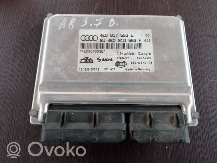 Audi A8 S8 D3 4E Centralina/modulo sospensioni 4E0907553E