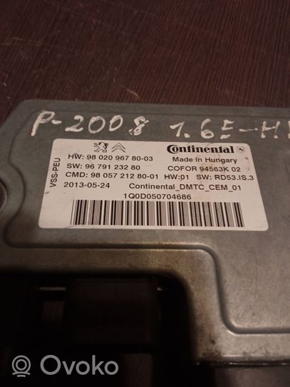 Peugeot 2008 I Calculateur moteur ECU 9802096780