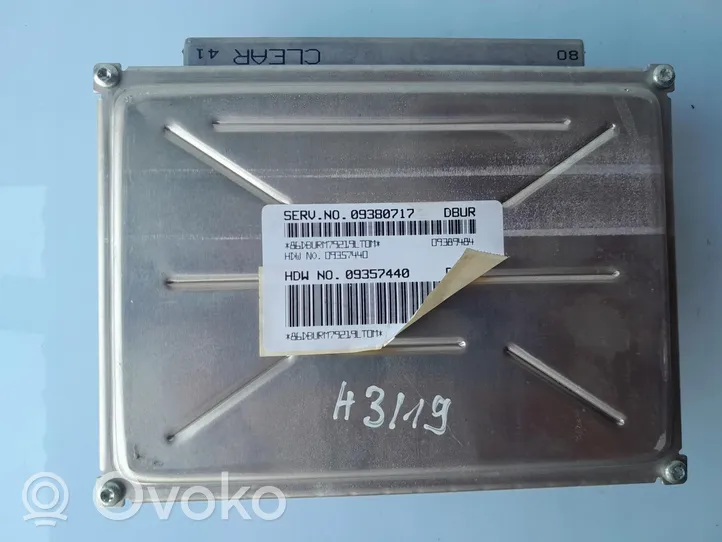 Chevrolet Alero Unité de commande, module ECU de moteur 09380717