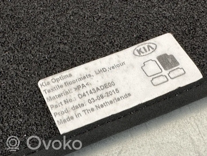 KIA Optima Kit tapis de sol auto D4143ADE00