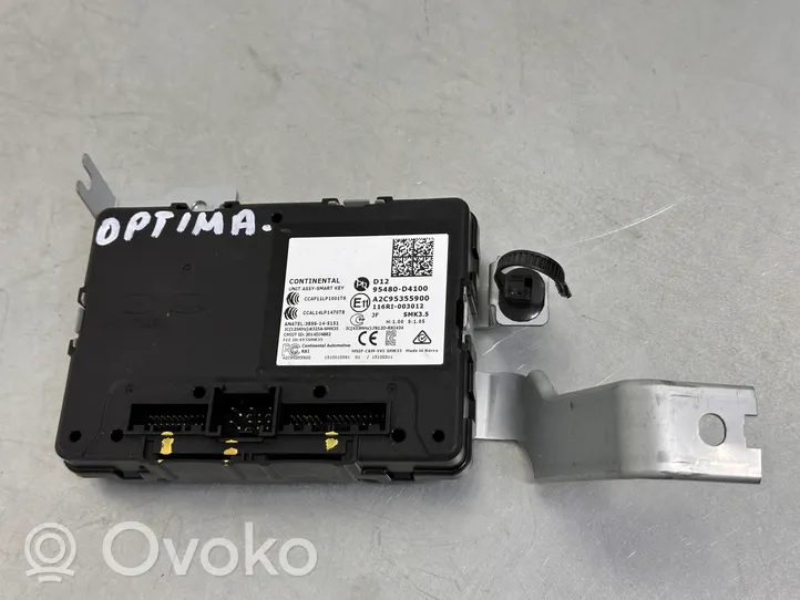 KIA Optima Avaimettoman käytön ohjainlaite/moduuli 95480D4100