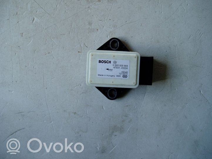 Nissan Qashqai+2 Capteur de vitesse angulaire en lacet 0265005665