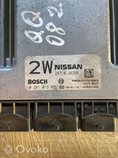 Nissan Qashqai+2 Sterownik / Moduł ECU 0281013855