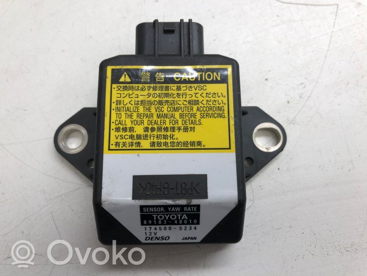 Toyota Prius (XW20) Sensore di imbardata accelerazione ESP 8918348010