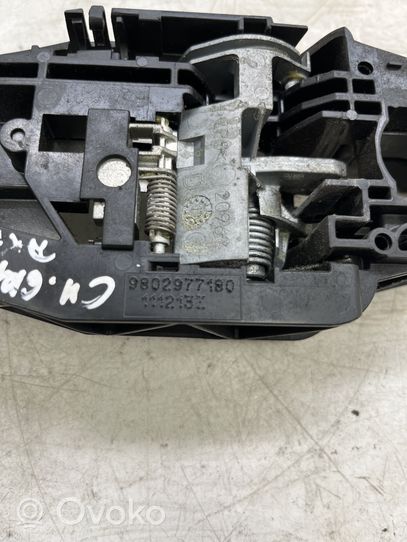 Citroen C4 Grand Picasso Support poignée extérieur de porte avant 9802977180