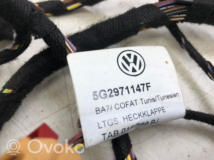 Volkswagen Golf VII Wiązka przewodów klapy tylnej / bagażnika 5G2971147F