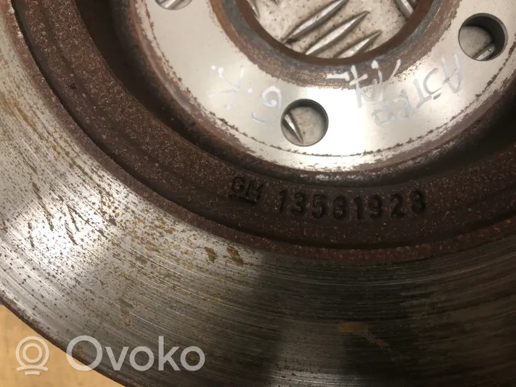 Opel Astra K Rear brake disc 13581928