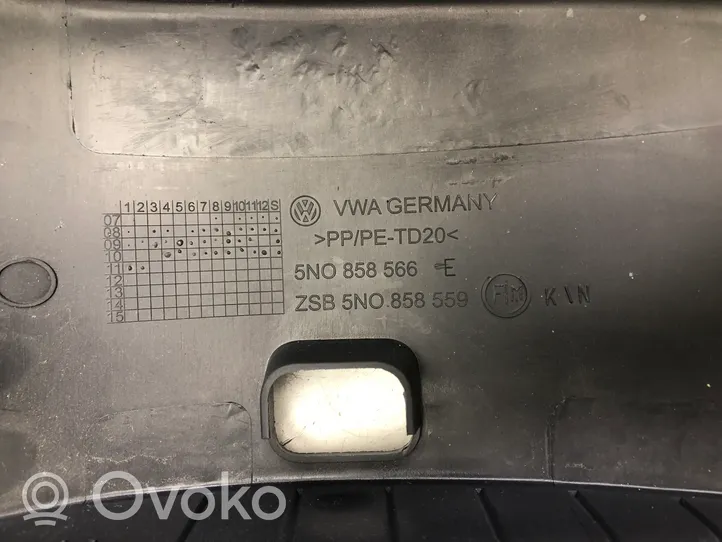 Volkswagen Golf VI Ohjauspyörän pylvään verhoilu 5N0858566E