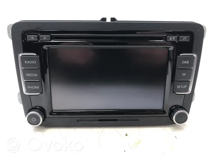 Volkswagen Golf VI Radio/CD/DVD/GPS-pääyksikkö 3C8035195A