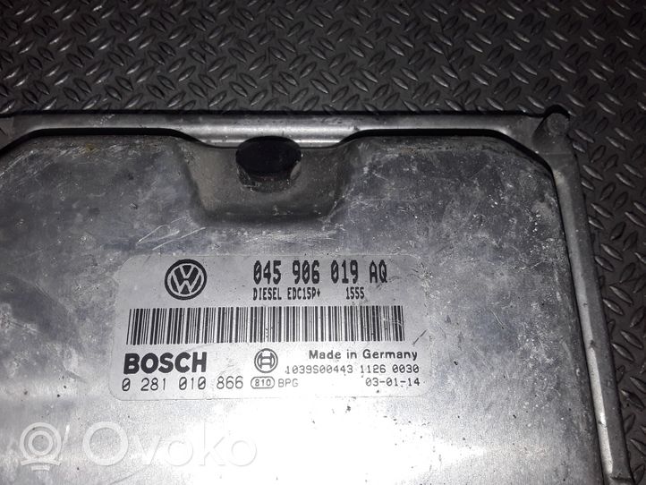 Volkswagen Polo III 6N 6N2 6NF Engine control unit/module 0281010866