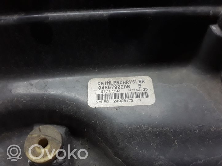 Chrysler Voyager Pyyhinkoneiston lista 04857902AB