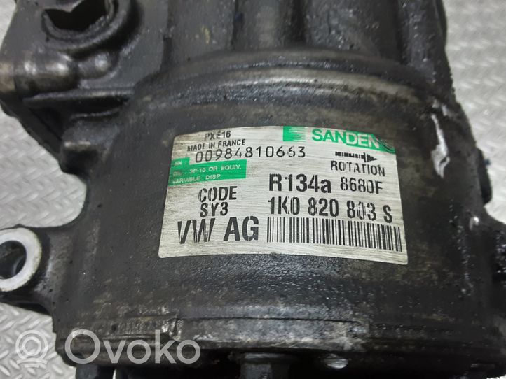 Audi A3 S3 A3 Sportback 8P Air conditioning (A/C) compressor (pump) 1K0820803S