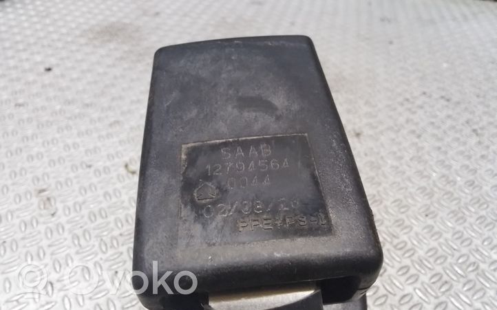 Saab 9-3 Ver2 Klamra środkowego pasa bezpieczeństwa fotela tylnego 12794564