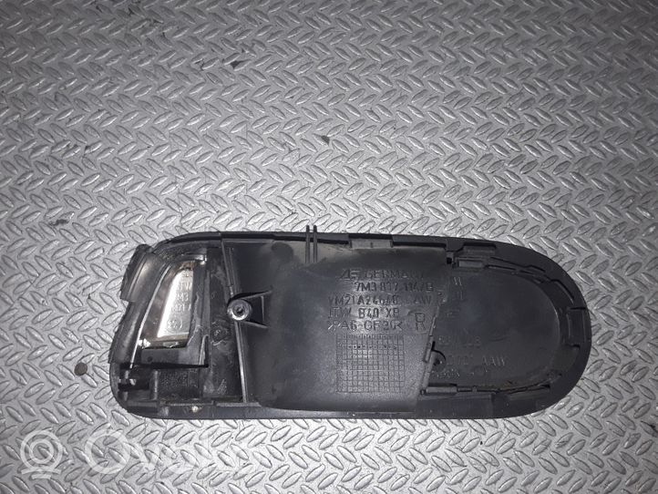 Ford Galaxy Klamka wewnętrzna drzwi przednich 7M3837114B