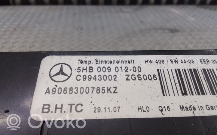 Mercedes-Benz Sprinter W906 Gaisa kondicioniera / klimata kontroles / salona apsildes vadības bloks (salonā) 5HB00901200