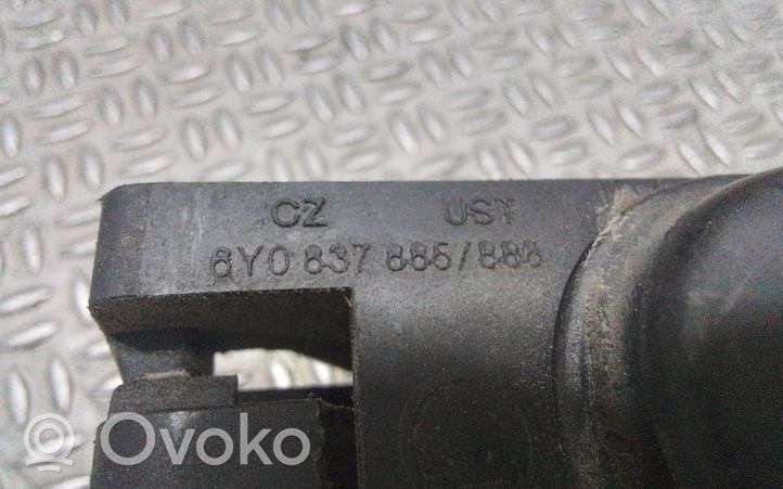 Skoda Fabia Mk1 (6Y) Klamka zewnętrzna drzwi tylnych 6Y0837885