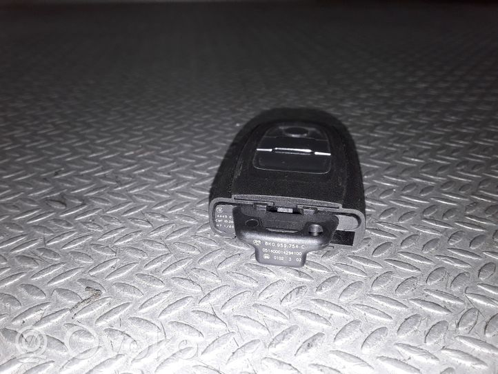 Audi Q5 SQ5 Užvedimo raktas (raktelis)/ kortelė 8K0959754C