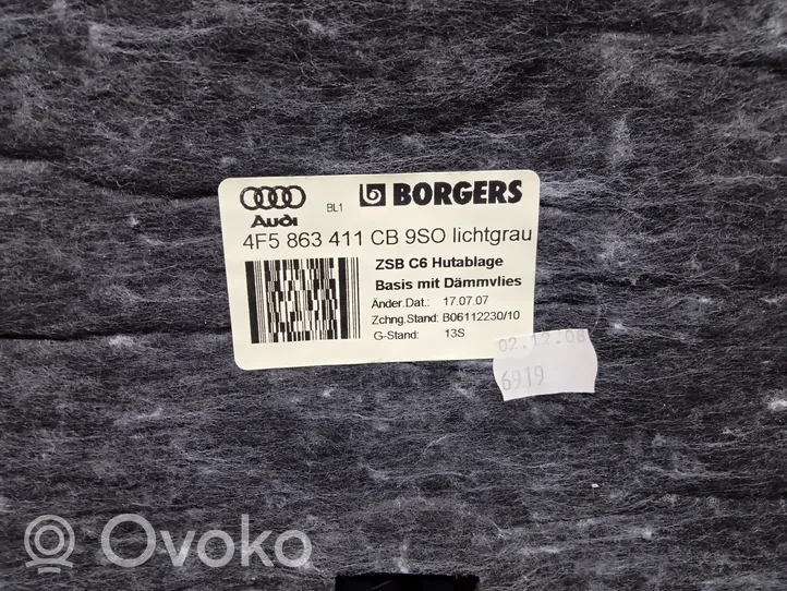 Audi A6 S6 C6 4F Półka tylna bagażnika 4F5863411CB