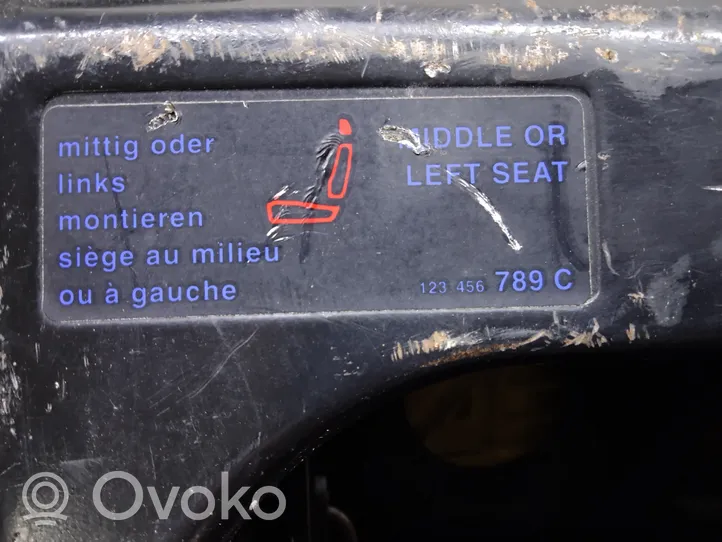Volkswagen Sharan Sedile posteriore 7M3883019