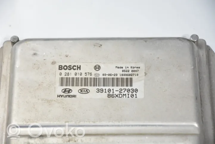 Hyundai Elantra Komputer / Sterownik ECU silnika 0281010576