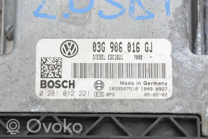 Volkswagen Golf V Moottorin ohjainlaite/moduuli (käytetyt) 03G906016GJ