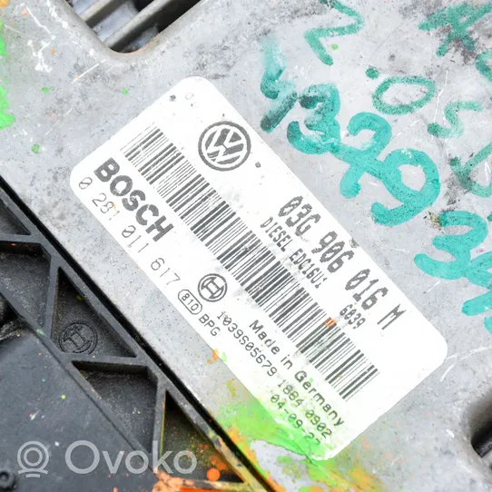 Volkswagen Golf V Unité de commande, module ECU de moteur 03G906016M