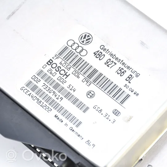 Audi A6 S6 C5 4B Pavarų dėžės valdymo blokas 4B0927156BL