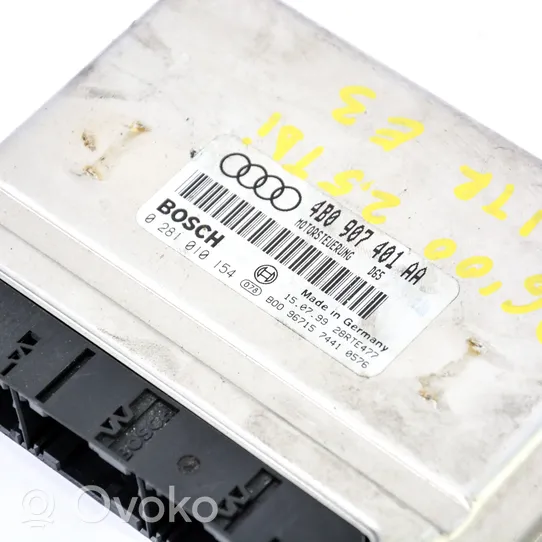 Audi A6 S6 C5 4B Komputer / Sterownik ECU i komplet kluczy 4B0907401AA