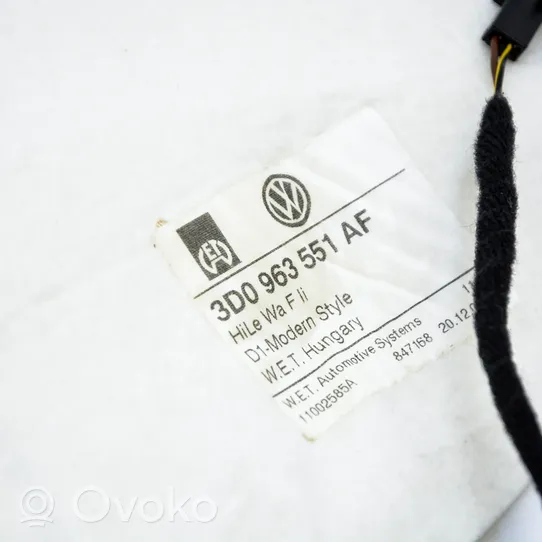Volkswagen Phaeton Istuimen lämmityselementti 3D0963552AE