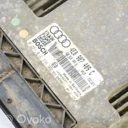 Audi A8 S8 D3 4E Kit centralina motore ECU e serratura 4E0910409HX